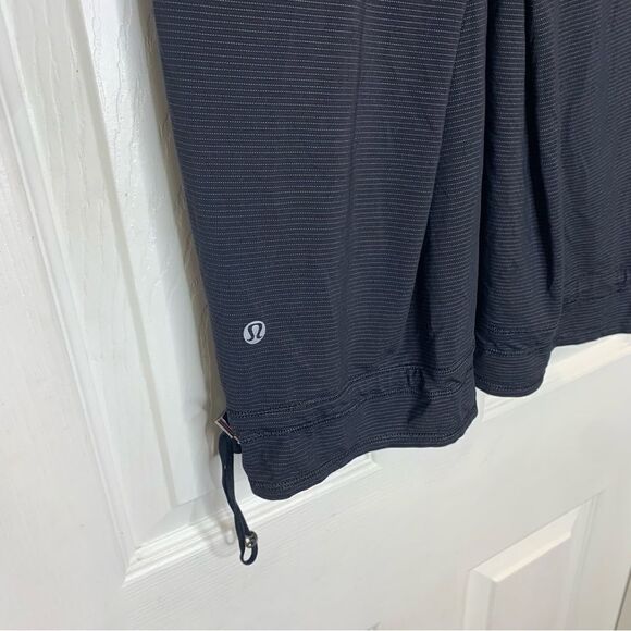Lululemon Run Ta Ta Topper Tank Top Black Luxtreme Drawstring Waist Size 8 - Picture 6 of 8